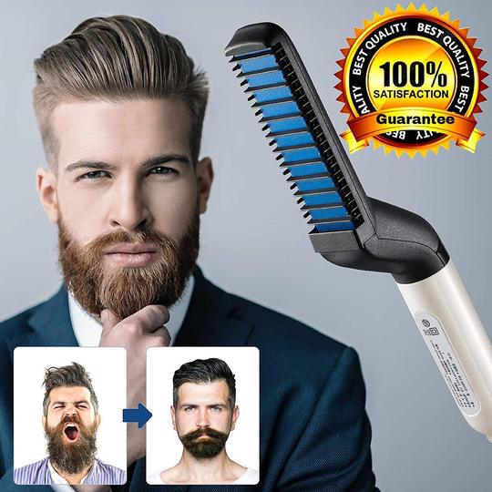 2 In 1 Hair & Beard Styler Modeling Comb - ValasMall-India