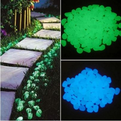 Glow in the Dark Lighting Pebbles (100 pcs set)