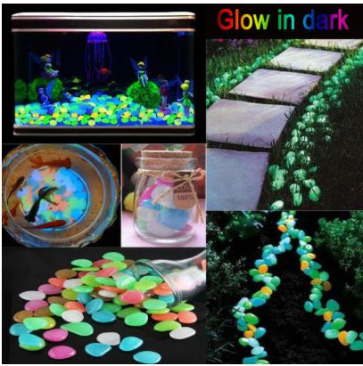 Glow in the Dark Lighting Pebbles (100 pcs set)