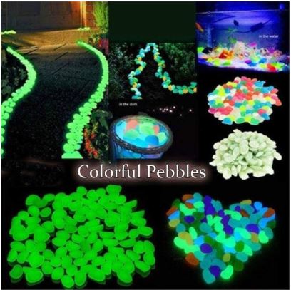 Glow in the Dark Lighting Pebbles (100 pcs set)