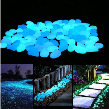 Glow in the Dark Lighting Pebbles (100 pcs set)