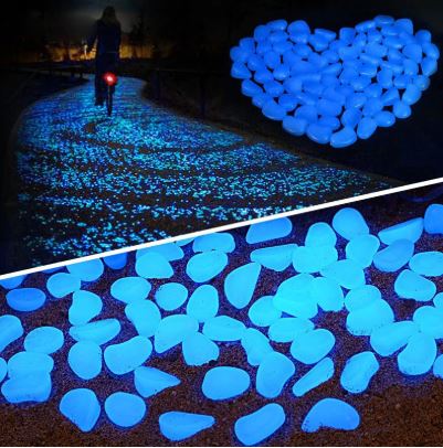 Glow in the Dark Lighting Pebbles (100 pcs set)