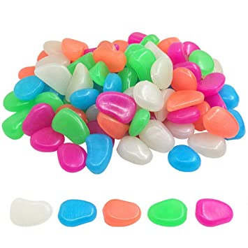 Glow in the Dark Lighting Pebbles (100 pcs set)