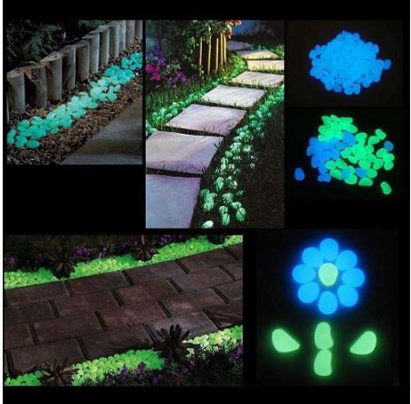 Glow in the Dark Lighting Pebbles (100 pcs set)