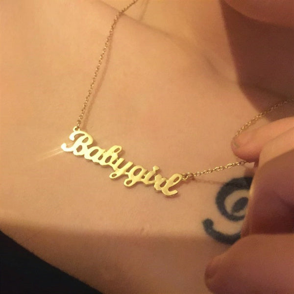 Gold Plated Custom Name Necklace