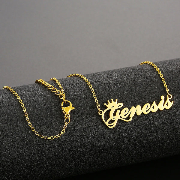 Gold Plated Custom Name Necklace