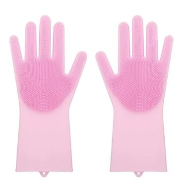 Reusable Silicone Cleaning Gloves - ValasMall-India