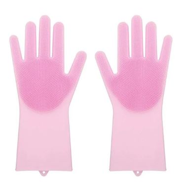 Reusable Silicone Cleaning Gloves - ValasMall-India