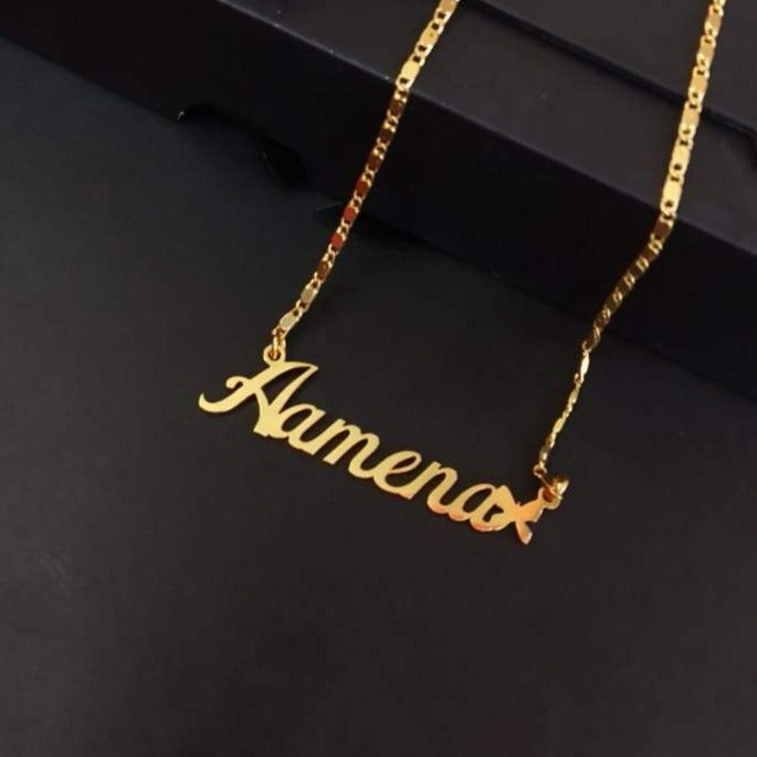 Gold Plated Custom Name Necklace