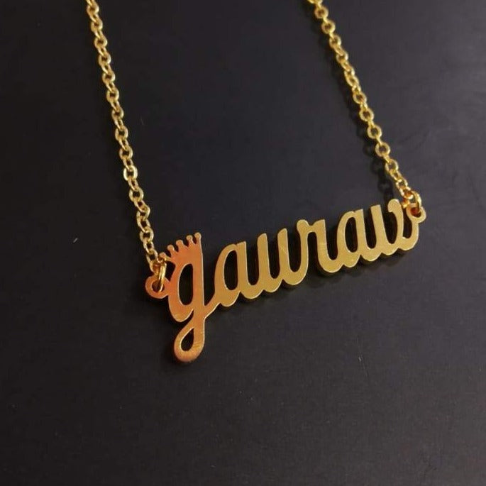 Gold Plated Custom Name Necklace