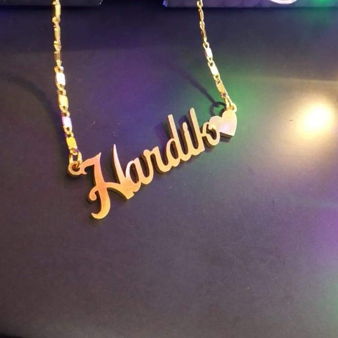 Gold Plated Custom Name Necklace