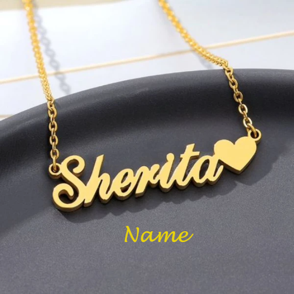 Gold Plated Custom Name Necklace