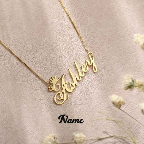 Gold Plated Custom Name Necklace