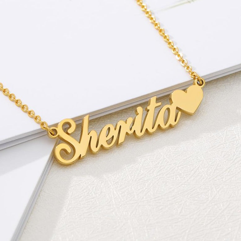 Gold Plated Custom Name Necklace