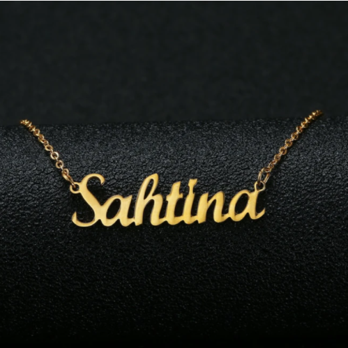 Gold Plated Custom Name Necklace