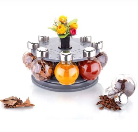 Multipurpose Revolving Spice Rack - ValasMall-India