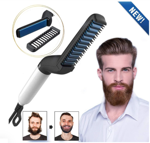 2 In 1 Hair & Beard Styler Modeling Comb - ValasMall-India