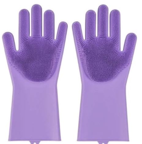 Reusable Silicone Cleaning Gloves - ValasMall-India