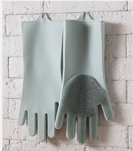 Reusable Silicone Cleaning Gloves - ValasMall-India